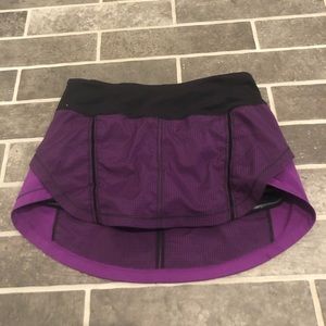 Lululemon Skirt/Shorts Purple/Black Plaid